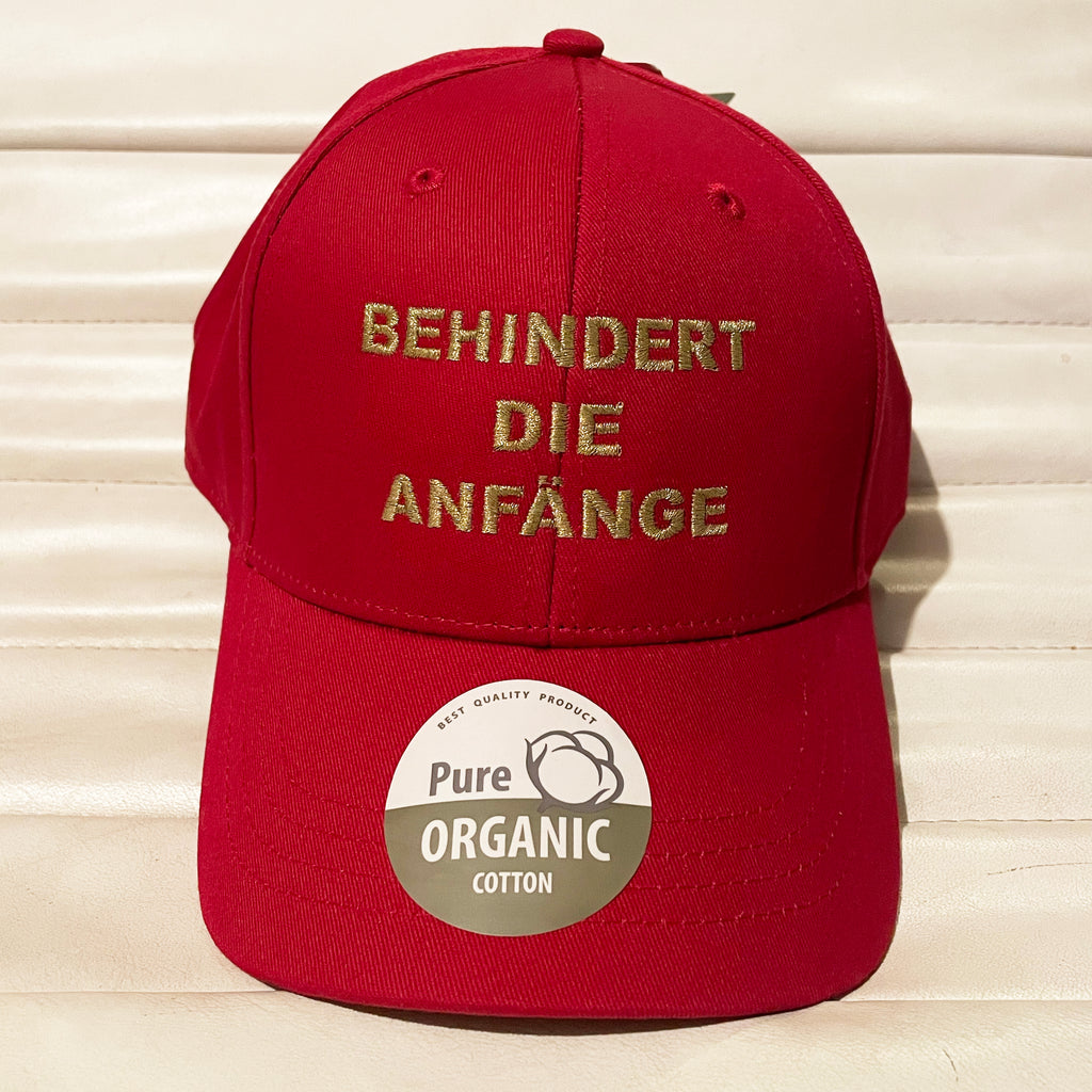 BEHINDERT DIE ANFÄNGE (CAP STICH) - Organic Baseball Cap