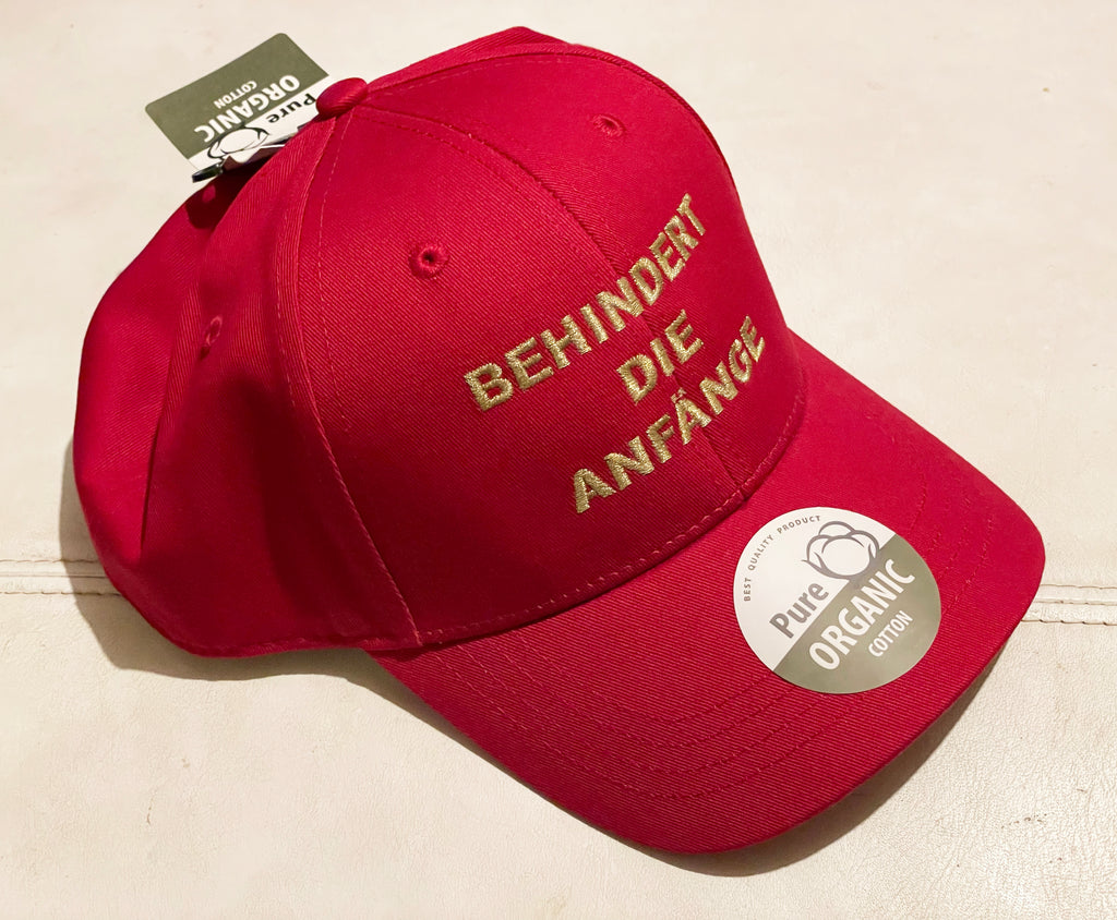 BEHINDERT DIE ANFÄNGE (CAP STICH) - Organic Baseball Cap