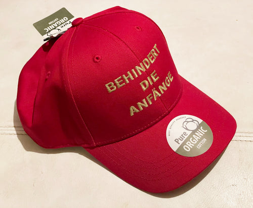 BEHINDERT DIE ANFÄNGE (CAP STICH) - Organic Baseball Cap