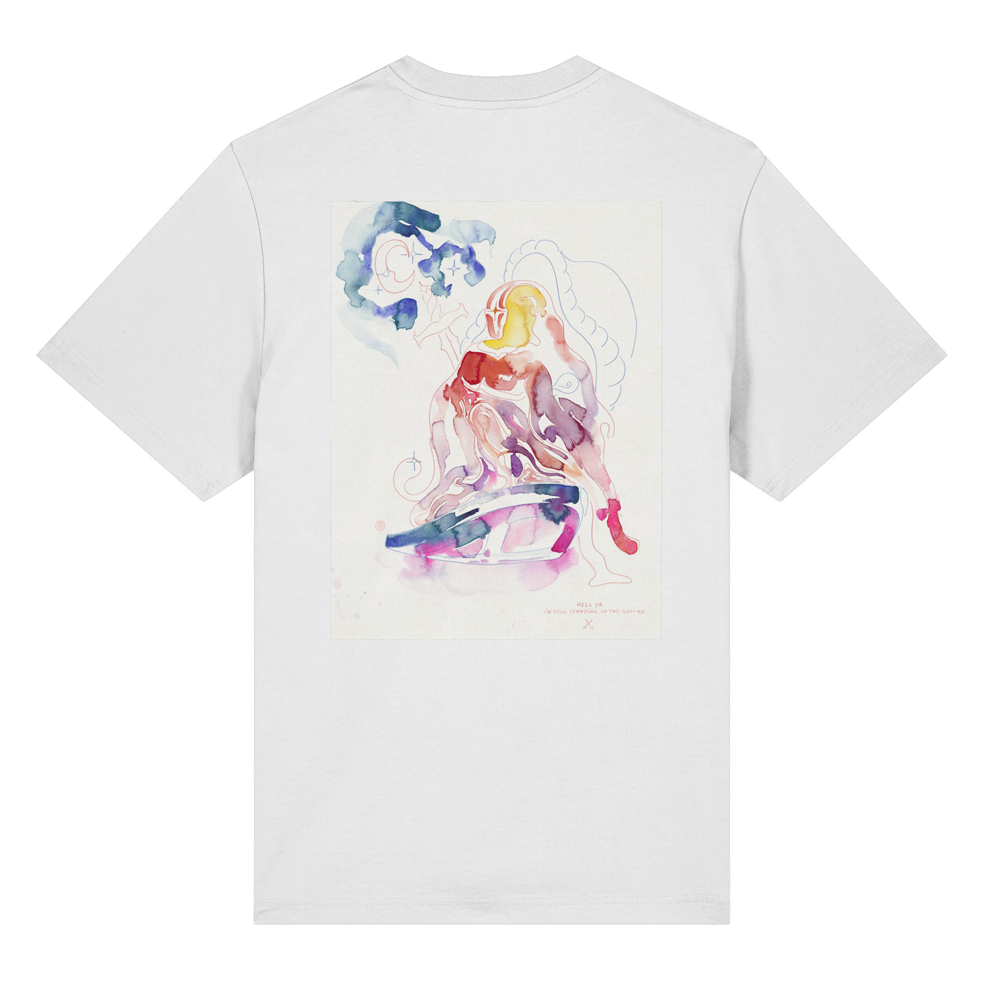 HELL YA - I AM STILL STANDING ON THE GROUND - Organic Heavy T-Shirt