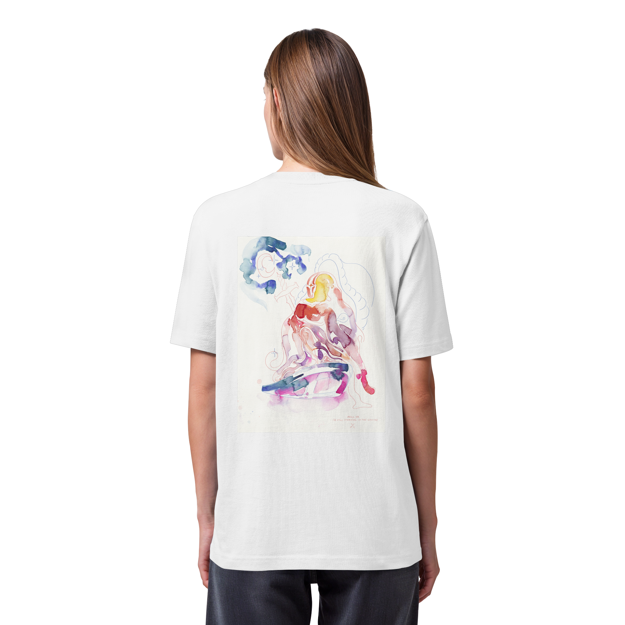 HELL YA - I AM STILL STANDING ON THE GROUND - Organic Heavy T-Shirt