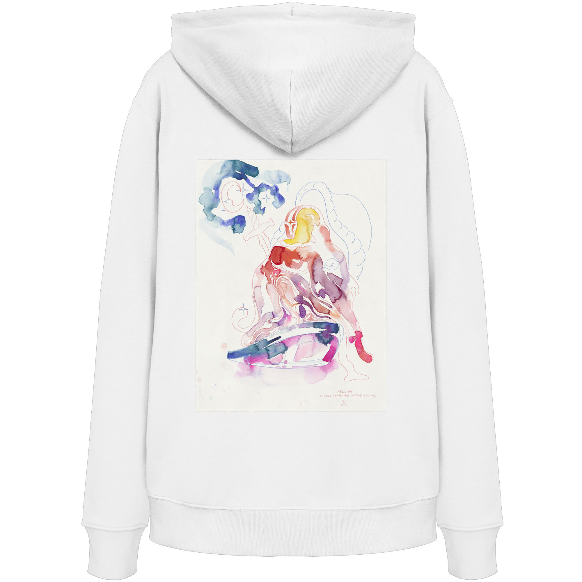 HELL YA - I AM STILL STANDING ON THE GROUND - Organic Hoodie