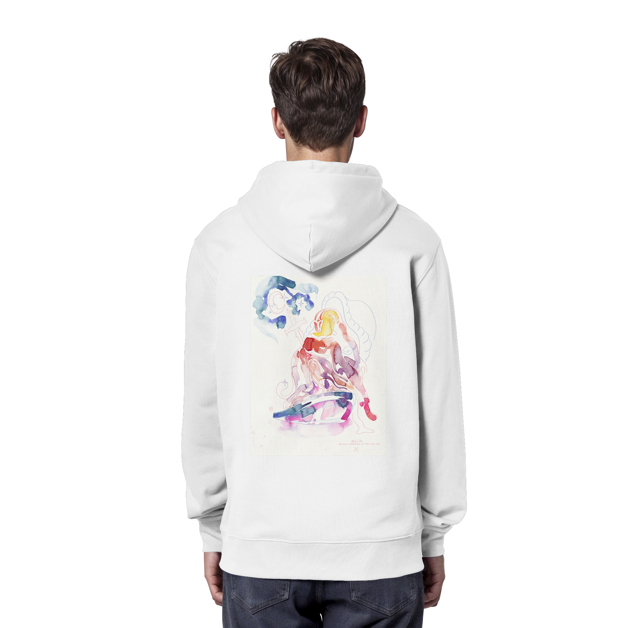 HELL YA - I AM STILL STANDING ON THE GROUND - Organic Hoodie