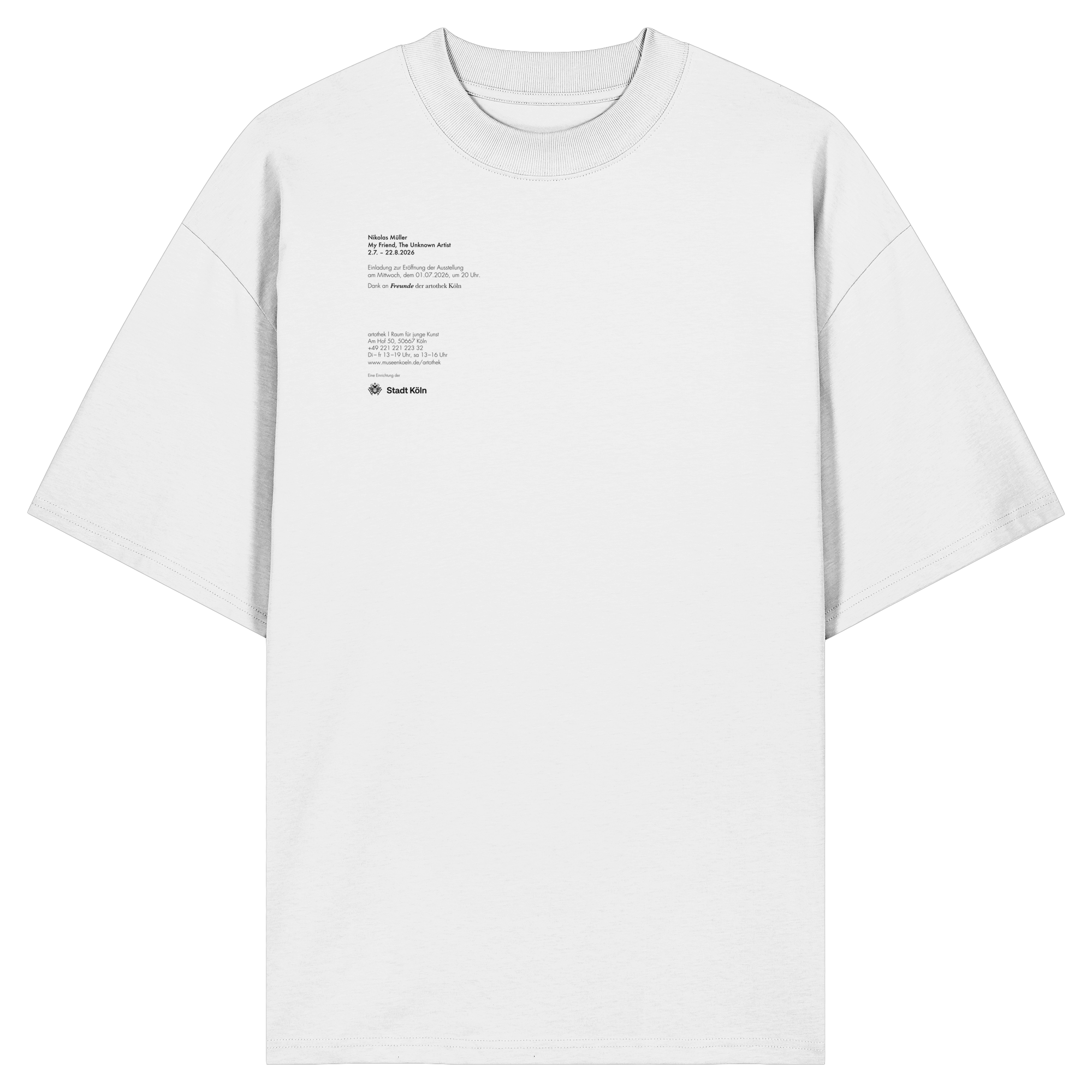 MY FRIEND, THE UNKNOWN ARTIST (TEMPORARY) - Organic Oversize Shirt
